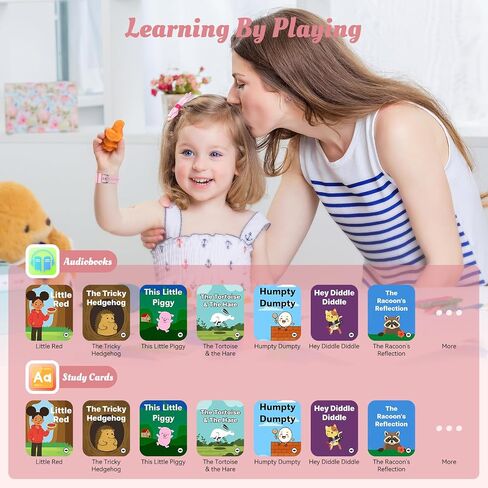 Smart Watch for Kids, 12 Puzzle Games HD Touch Screen Watches, Step Counter, Heart Rate and Sleep Monitor, Flashlight, Music Player,12/24 hr Educational Toys Birthday Gifts for Girls Ages 6-12 (Pink) in Saudi Arabia