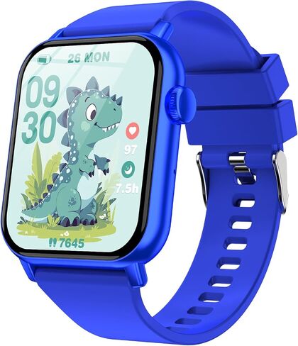 Smart Watch for Kids, 12 Puzzle Games HD Touch Screen Watches, Step Counter, Heart Rate and Sleep Monitor, Flashlight, Music Player,12/24 hr Educational Toys Birthday Gifts for Girls Ages 6-12 (Pink) in Saudi Arabia