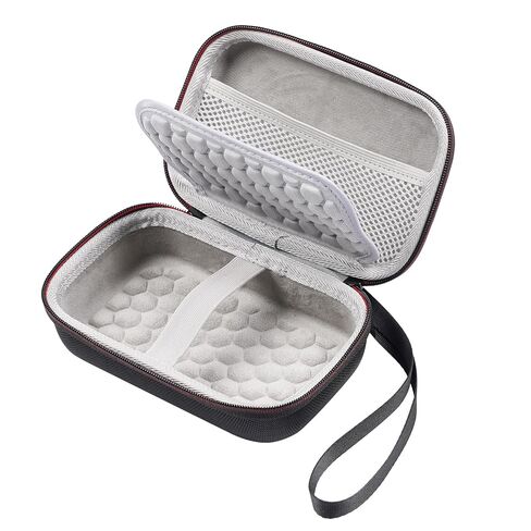 Growalleter Hard Case for RG40XX V Retro Handheld Game Console, RG40XXV Case Internal Mesh Pocket for Storing Game Cards, Data Cables (Black&Gray) in Kuwait