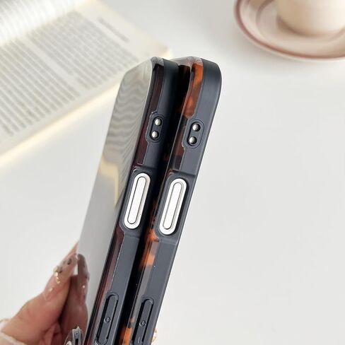 متوافق مع جراب iPhone 17 Pro Max، غطاء سلحفاة أنيق بطبعة جلد الفهد باللون البني الكهرماني، جراب واقٍ كلاسيكي ناعم من مادة TPU للنساء متوافق مع iPhone 17 Pro Max 6.9 بوصة، اللون 2 in Kuwait