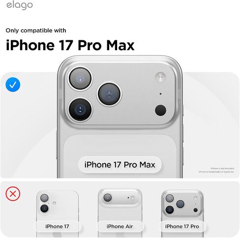 حافظة elago لهاتف iPhone 17 Pro Max، حافظة سيليكون مغناطيسية ممتازة، متوافقة مع MagSafe، مادة السيليكون السائل، غطاء واقٍ، مقاوم للصدمات، هاتف نحيف، 6.9 بوصة (حجري) in Saudi Arabia