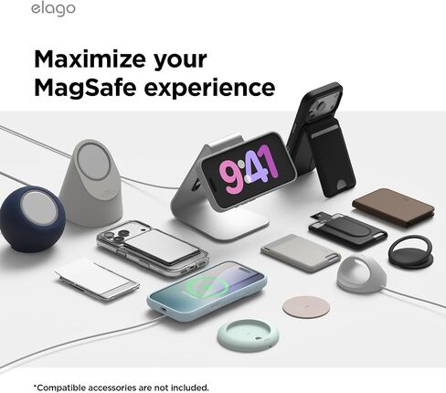 حافظة elago لهاتف iPhone 17 Pro Max، حافظة سيليكون مغناطيسية ممتازة، متوافقة مع MagSafe، مادة السيليكون السائل، غطاء واقٍ، مقاوم للصدمات، هاتف نحيف، 6.9 بوصة (حجري) in Saudi Arabia