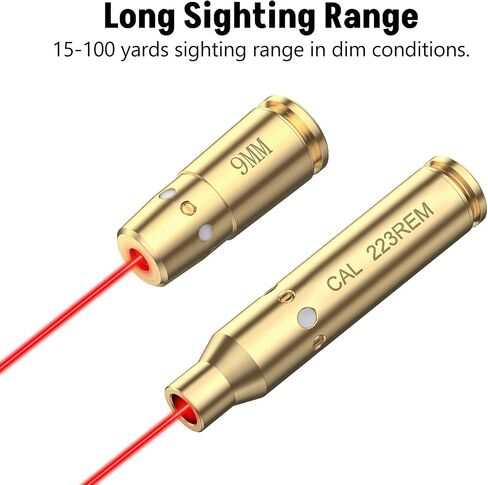 MidTen فتحة تصويب ليزر لـ .223REM/ 9 مللي متر/ .40 S&W/ 45ACP/ 243/308WIN جهاز رؤية ليزر أحمر مع 12 بطارية مجموعة رؤية in Kuwait