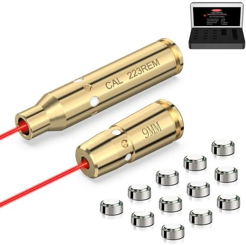 MidTen فتحة تصويب ليزر لـ .223REM/ 9 مللي متر/ .40 S&W/ 45ACP/ 243/308WIN جهاز رؤية ليزر أحمر مع 12 بطارية مجموعة رؤية in Kuwait