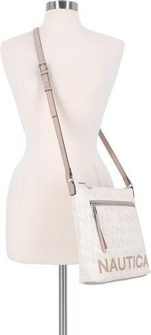 Nautica Lakeside Signature Jaquard North South Crossbody Bag in Saudi Arabia