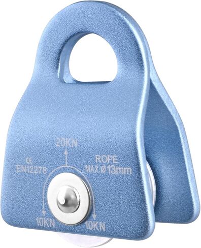 TRIWONDER 20kN Micro Climbing Pulley, Bearing Mobile Sheave Aluminum Fixed Eye Rock Rope Pulley for Rigging Lifting Hitch Tending in Saudi Arabia