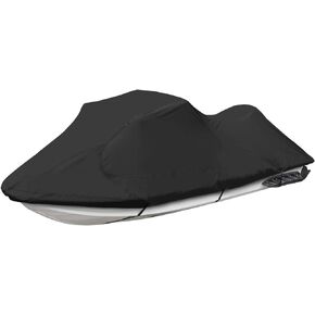 Trailerable Jet ski Cover, Waterproof Tear and Fade Resistant Polyester Fits Stand-UP to 3 Seater Sea doo Yamaha Kawasaki waverunner PWC Covers (Fits Stand-up)