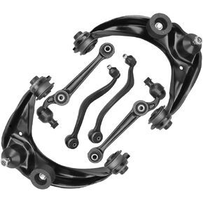 DRIVESTAR 6PC Front Lower Upper Control Arms w/Ball Joints, replacement for 2007 2008 2009 2010 2011 2012 for Ford Fusion Lincoln MKZ Mercury Milan