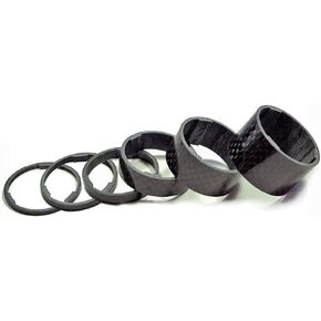 OMNI Racer Worlds LIGHTEST Bicycle Bike Carbon Headset Spacers Set Fits: 1-1/8" 2,3,5,10,15,20mm