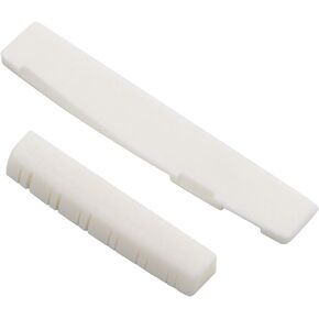 Ivory Bone Slotted Saddle Nut Acoustic Guitar Nut for 12 String Guitare