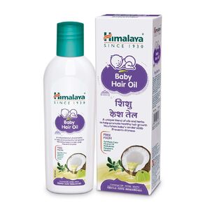 Himalaya Hair Oil, 200ml - Baby, Nourishing with Amla, Bhringaraj & Fenugreek, for Dry Hair, Coconut Scent, Free from Harsh Chemicals
