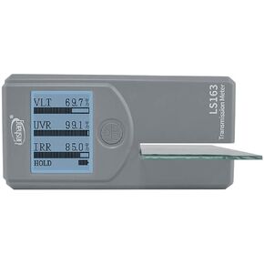 Tint Meter Solar Film Transmission Meter 0.03In Grooves Precise UV Meter & IR Rejection Analysis. Ideal Automotive Window Tint Film Meter for Production. Compact, Efficient, Data Lock Function LS160A