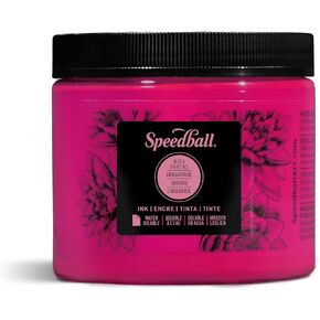 Speedball Water-Soluble Block Printing Ink, 16 oz Jar, Magenta (003710) in Kuwait