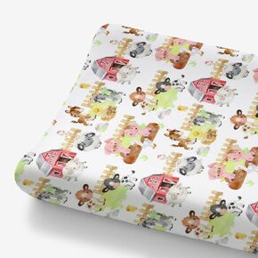HawSkgFub Watercolor Construction Vehicle Changing Pad Cover Baby Boys, Fire Dump Truck Car Diaper Change Table Covers, Soft Stretchy Breathable Safe Snug Fitted Changing Mat Sheets Fit 32"/34" x 16"