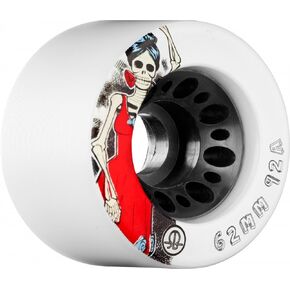 Rollerbones Day of The Dead 62mm Speed/Derby Roller Skate Wheels (4 Packs)
