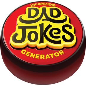 KNUCKLHEAD Dad Jokes Generator Button - Funny Cool Birthday Gift Ideas for Fathers, Best Dads, Step Dad, Father, Men, Daddy, from Wife, Son, Daughter, Kids - Fun Silly Joke Gag Toy Presents