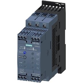 سيمنز 3RW4037-1BB14 SIRIUS SOFT STARTER، S2، 63A، 30KW/400V، 40 درجة، AC 200-480V، AC/DC 110-230V، محطات المسمار