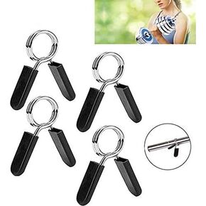 futaiphy 4pack الربيع كليب الياقات، shanglite 1 بوصة الحديد المشابك لقفل 1 بوصة قطر شريط كليب المشابك للدمبل العادية الحديد الربيع قفل الياقات لرفع الأثقال in Kuwait