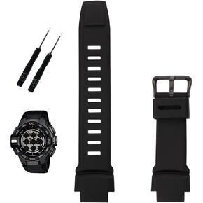 XIW Compatible for 18MM Casio Proterk PRG-250 260 270 500 PRW-2500 3500 5100 Resin Watch Band Replacement for men Wirstband Strap women Bracelet