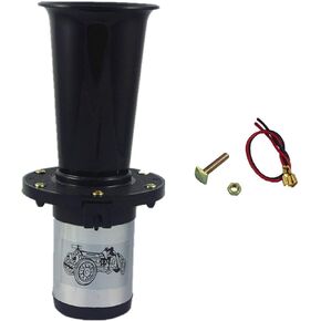 JDMSPEED New Black Ahooga Auto Car Truck Antique Vintage Style Horn for 12 Volt Old Fashion Car Trucks RV's Horn Hot Rod Klaxon 12V 110DB AHH-OOO-GAH OOGA Car Air Horn