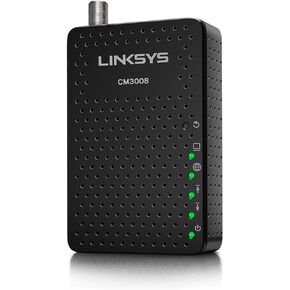 Linksys DOCSIS 3.0 8x4 Cable Modem Certified with Comcast Xfinity, Spectrum, Cox (CM3008) in Saudi Arabia
