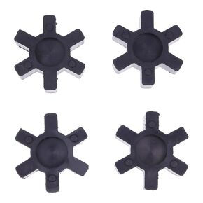 Chamixx 4X Black Flexible Solid Type NBR Rubber Spider Center Inserts Compatible with L099 L100 Lovejoy Martin L Jaw Coupling