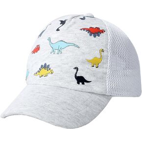 CHUNG Toddler Baseball Cap Baby Boys Girls Kids Adjustable Sun Hat Printed Dinasaur Mesh Age 0-5Y