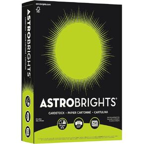 Astrobrights® Color Card Stock, 8 1/2" x 11", FSC® Certified, 65 Lb, Terra Green™, Pack of 250 Sheets