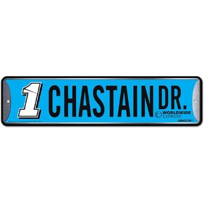 Rico Industries NASCAR Racing Ross Chastain Metal Street Sign 4" x 15" Home Décor - Bedroom - Office - Man Cave in Kuwait