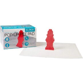 Rocky and Maggie's - Pop-Up Pee Pad - Puppy Pee Pad - Male Puppies and Dogs Will Love The Hydrant Target Pee Pee Pad for Potty Training - No Need for Pee Pad Holders, Trays or Diapers - Pack of 10 in Saudi Arabia