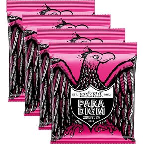 4 PACK Ernie Ball 2023 Paradigm Electric Guitar Strings, Super Slinky (9-42)