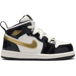 Jordan - Boy - TD Air 1 Mid SE - Black/Metallic Gold/White Size