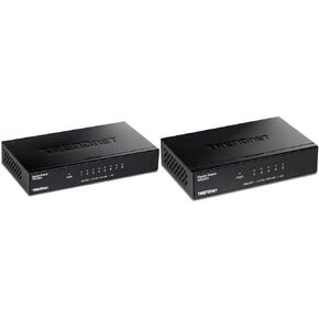 TRENDnet 8-Port Gigabit Desktop Switch, TEG-S83, 8 x Gigabit RJ-45 Ports, Ethernet Splitter, 16Gbps Switching Capacity, Fanless Design, Metal Enclosure, Lifetime Protection, Black