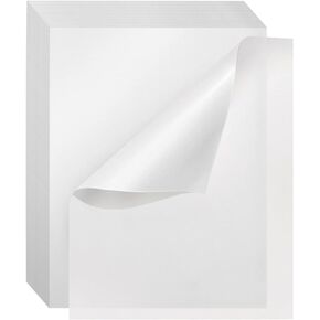 Bright Creations 100 Pack Glassine Paper Sheets (8.5 x 11") - Onion Skin Paper for Artwork, Drawings, Arts and Crafts, DIY Projects