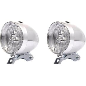 Toddmomy 2pcs Retro Bicycle Light Lights for Bikes at Night Bicycle Lights for Night Riding Bike Rear Light Front Lights Plastic Bike Headlight Vintage Flashlight Bike Front Lamp Bike Lamp