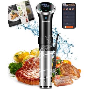 Flyseago Sous-Vide طباخ دقيق مع التحكم في درجة الحرارة لحوم البقر والدجاج والخضروات، 1100 واط in Kuwait