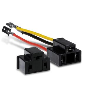True Mods 2pc H4 (9003/HB2) Headlight Socket Converter Kit [for H4652, H4656, H4666, H6545] [Plug and Play] Head Light Wiring Harness Connector Plug
