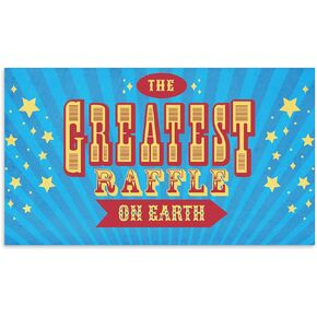 SBLABELS Carnival Themed Raffle Tickets / 100 Contest Tickets / 2" x 3.5" Circus Entry Forms for Giveaways