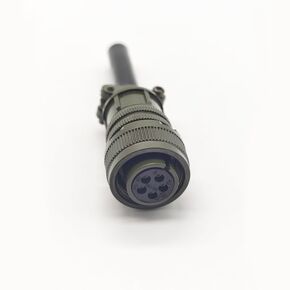 MS3106A14S-5S Industrial Circular Connector, MIL-DTL-5015 Series Threaded Connector 5 Pin Contacts Solder Female Connectors Straight, 14S Shell Size