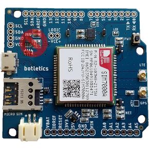 SIM7000 LTE CAT-M1 NB-IoT Cellular + GPS + Antenna Shield Kit for Arduino (SIM7000A)
