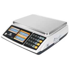 BROMECH Price Computing Scale NTEP Certified for Legal Trade Rechargeable, Commercial Grade with Dual LCD Display, 60lb Stainless Steel Platform for Meat Shop, Deli, Produce Farmers Market COC#21-001