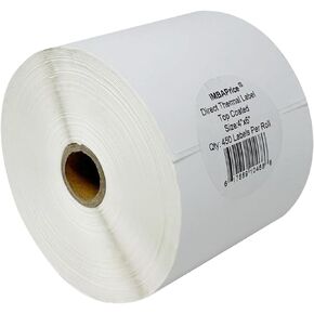 iMBAPrice - 1 Roll of 450-4x6 Direct Thermal Labels for Zebra 2844 ZP-450 ZP-500 ZP-505 (1 inch core) - 95+60GSM Top Coated