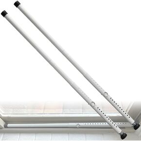 BsBsBest Sliding Door Security Bar 16.5" to 51" Sliding Door Lock Heavy Duty Sliding Glass Patio Door Security Bar Window Security Bar Inside Childproof Adjustable Interior Extra Long Black