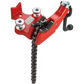 VEVOR Chain Vise with Tripod Stand | 1/8"-6" Pipe Capacity | 1323 lbs Loading Capacity | Portable Stand with Folding Legs and Tool Tray | Ideal for Plumbing and Pipe Work
