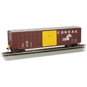 Bachmann Trains - 50' Outside Braced Box Car with Flashing End of Train Device - Conrail #166313 - HO Scale, 14907