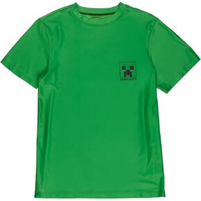 Minecraft Creeper Adult Rash Guard Swim Shirt