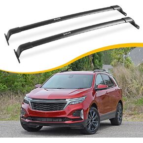 EZREXPM 220lbs Cross Bar Roof Rack Fit for Chevrolet Chevy Equinox 2018-2024 Cargo Carrier Crossbar Rooftop Accessories (with Side Roof Rails)