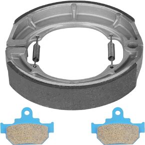 Front and Rear Brake Shoes Pads for Suzuki LS650 SAVAGE LS 650 K L P F Boulevard S40 650CC, Drum Brake Shoe Set