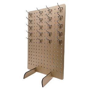 Bivpreom Peg Board Display Stand，Pegboard Display Stand for Craft Shows（18" X 12"），Pegboard with Hooks（20 Hooks）