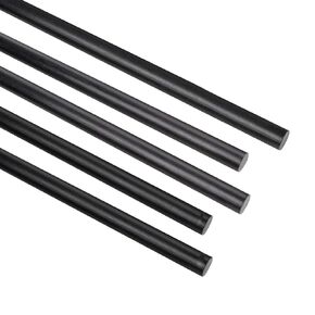 FANCYWING 300MMX 1.0MM 1.5MM 2.0MM 2.5MM 3.0MM 4.0MM 5.0MM 6.0MM 7.0MM 8.0MM 9.0MM 10.0MM 5 PCS Carbon Fiber Rod for RC Airplane DIY Craft 5mm Matte Pole 300mm